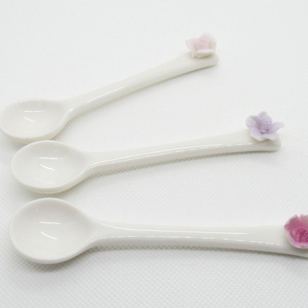 Set 3 ceramic lil spoons
